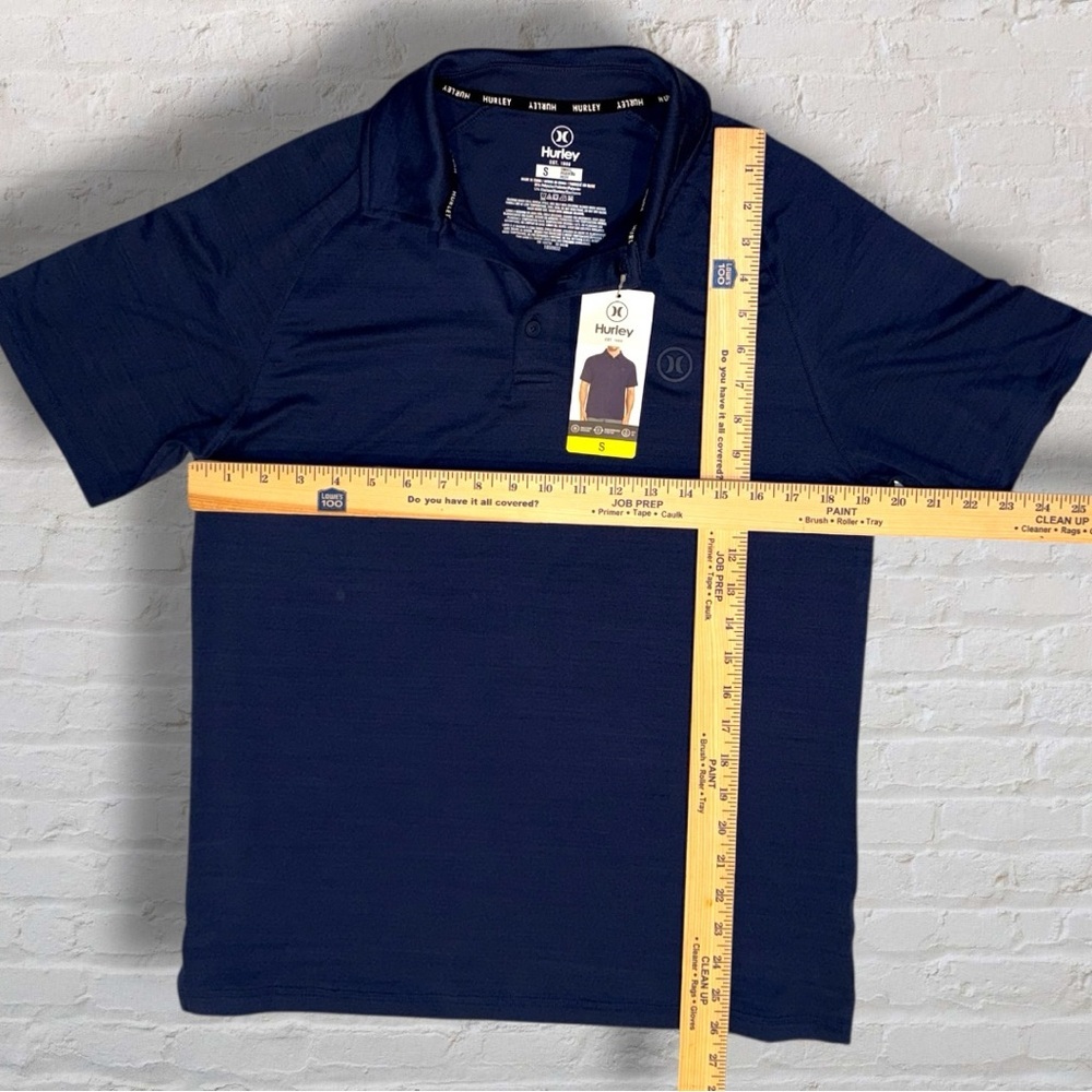 Hurley Men’s Small Navy Performance Polo Shirt NWT Athletic Golf Casual - Picture 7 of 7